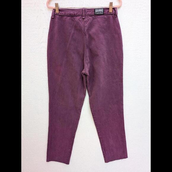 Vintage Rough Rider by Circle T Western Rodeo Denim Purple High Rise Jeans 11/12 - Picture 5 of 6